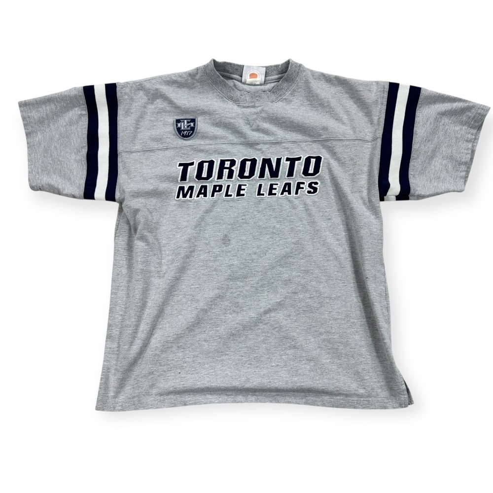 Vintage Toronto Maple Leafs Shirt Men's M Gray NHL Hockey Sports Crewneck 90s